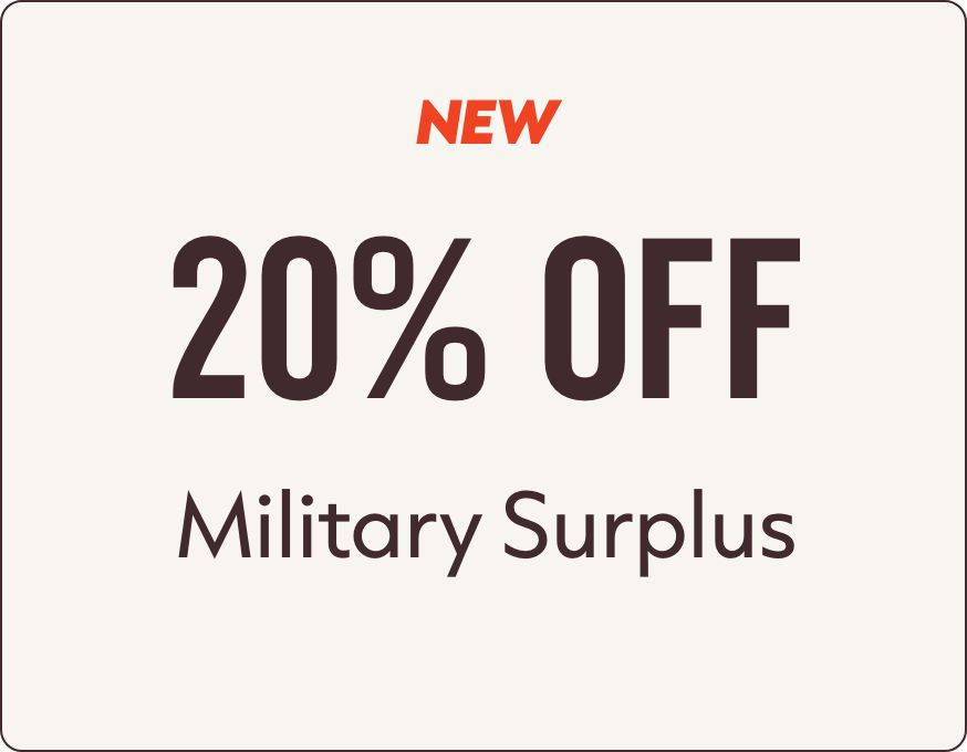 20% Off Military Surplus